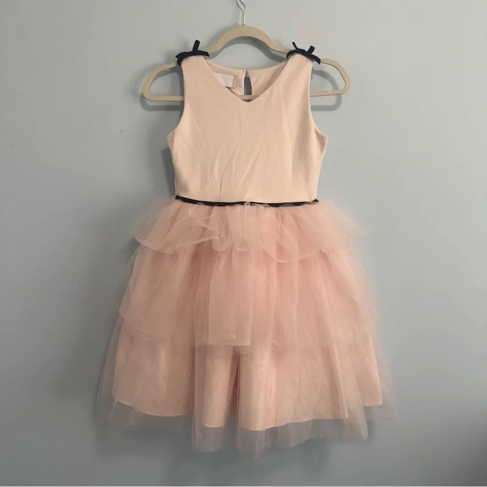 Nordstrom Rack Girls Pink Tulle Layered Dress Size 12